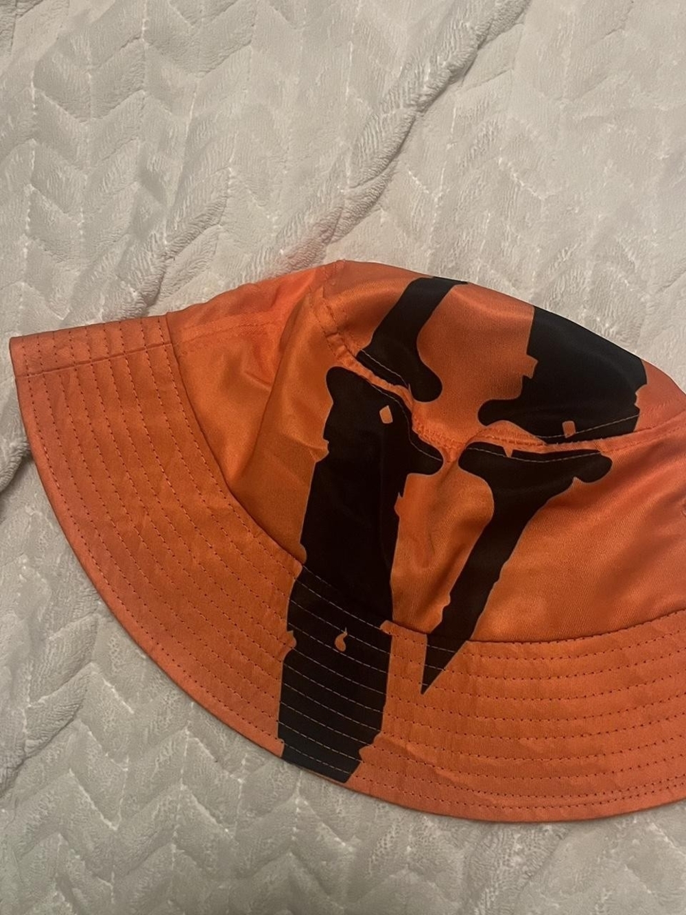 Orange & Black VLONE 'V-Print' Bucket Hat